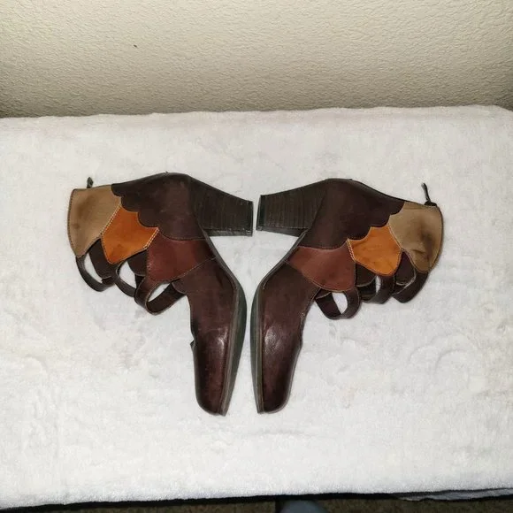 L' Artiste by Spring Step Womens Shoes Brown 39 Autumn Zip High Heel Pumps - Picture 4 of 9